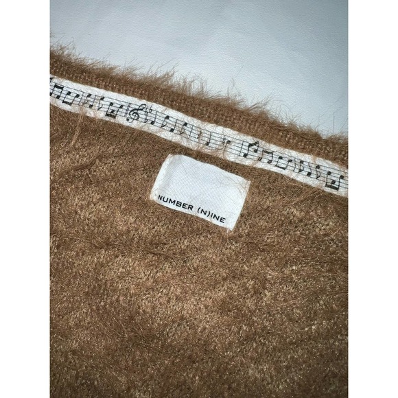 Number Nine Mohair Fur Shag Cardigan - Picture 3 of 8